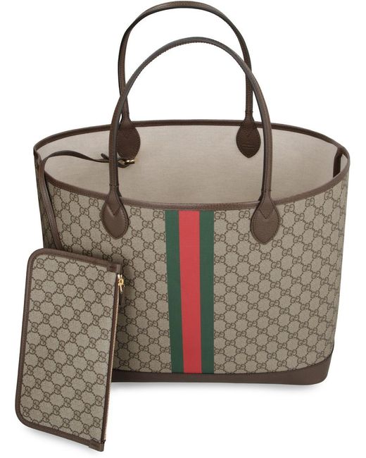 Gucci Brown Ophidia GG Large Tote Bag