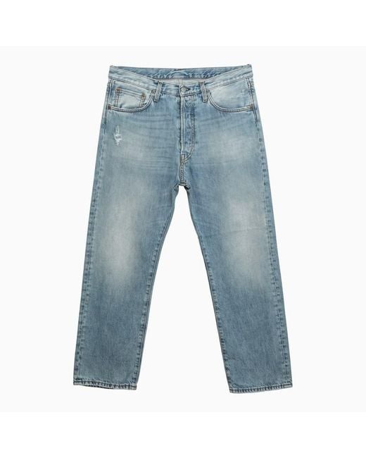 Acne Blue Light Washed-out Denim Jeans for men