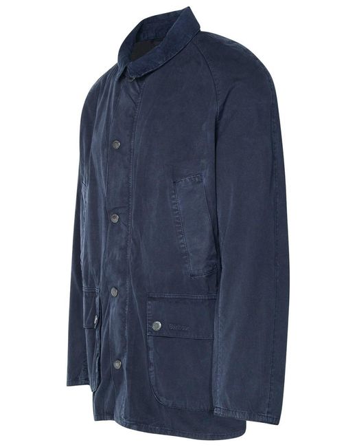 Barbour Blue 'Ashby' Cotton Jacket for men