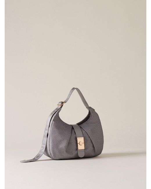Borbonese Borsa Hobo S. Bags in Natural Lyst