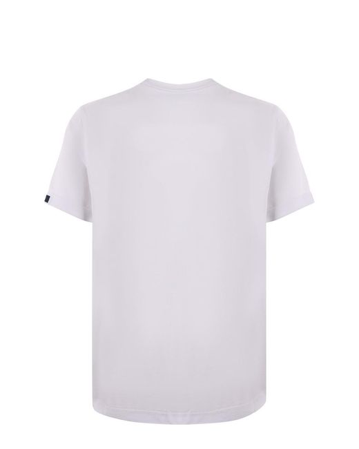 Fay White Cotton T-Shirt for men