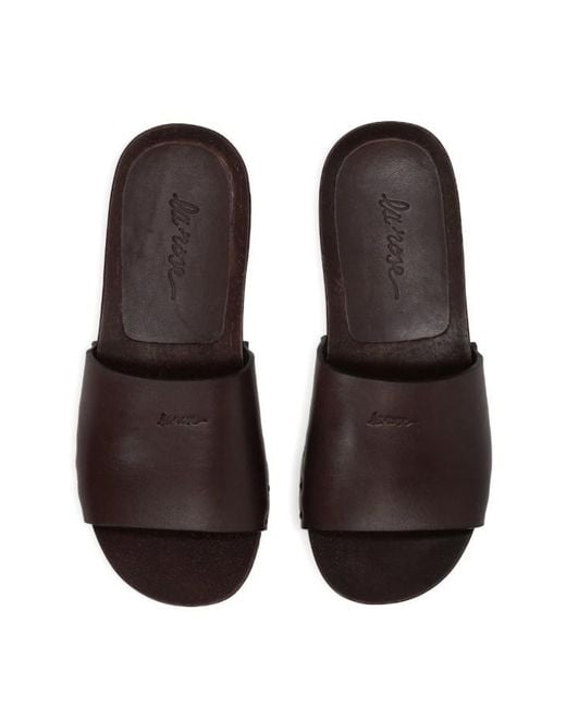 LA ROSE Brown Zoccoli Pelle