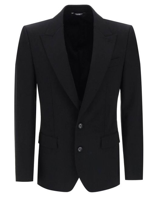 Dolce & Gabbana Black Sicilia Fit Tailoring Jacket for men