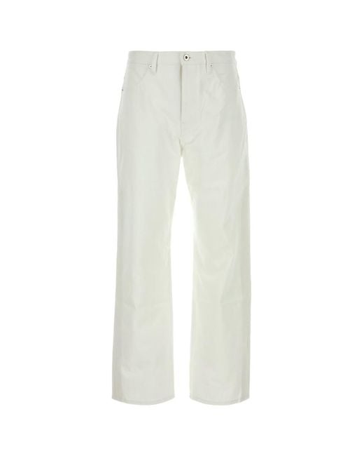 Jil Sander White Denim Jeans for men