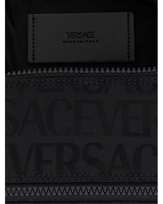 Versace Black Wash Bag for men
