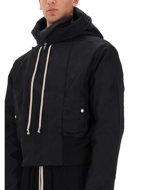 Rick Owens Black "Alice Dropped" Parka for men