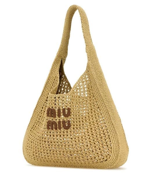 Miu Miu Metallic Handbags.