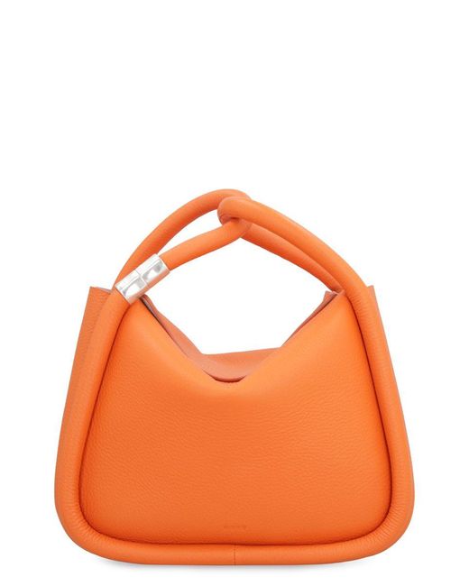 Boyy Orange Wonton 25 Pebble Leather Bag