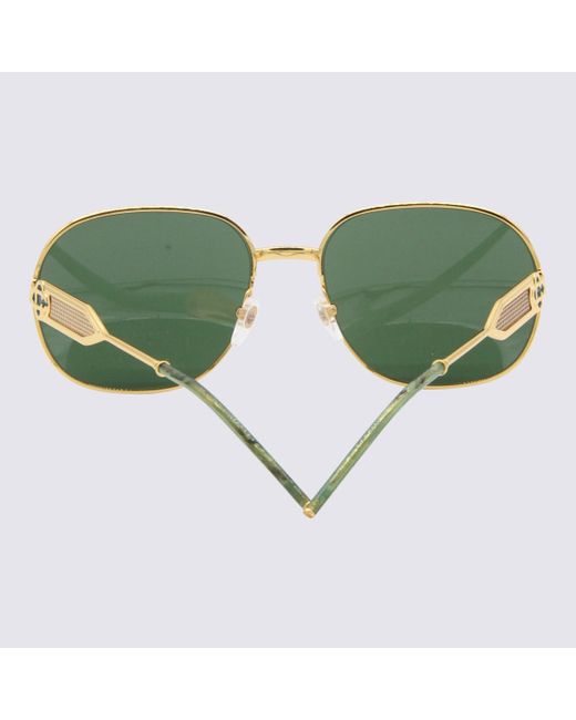 Casablancabrand Green Gold-tone Sunglasses for men