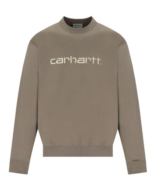 Carhartt Gray Branch Rattan Sweatshirt With Logo for men