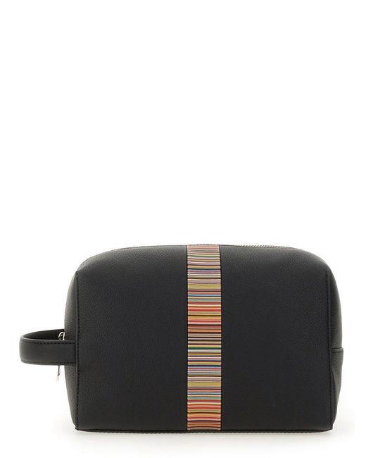Paul Smith Black "Signature Stripe" Bag for men
