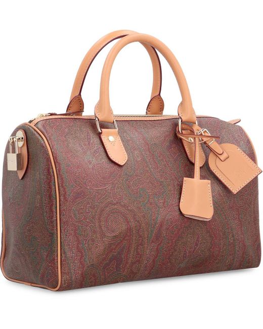 Etro Multicolor Leather Top Handle Bag