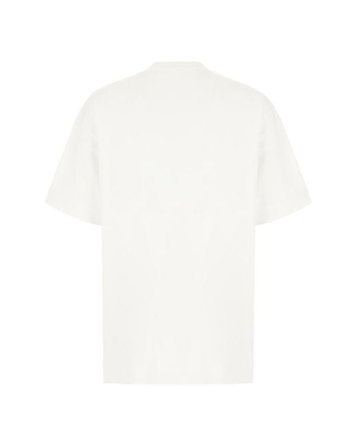 Givenchy White Paris Cotton T-shirt for men
