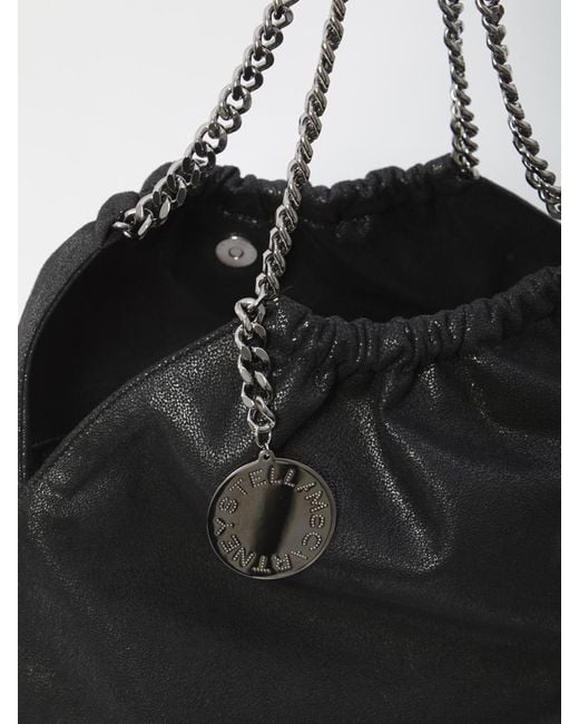 Stella McCartney Black Falabella Bag With Drawstring