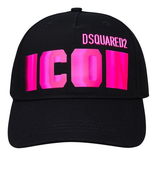 DSquared² Black Cotton Hat