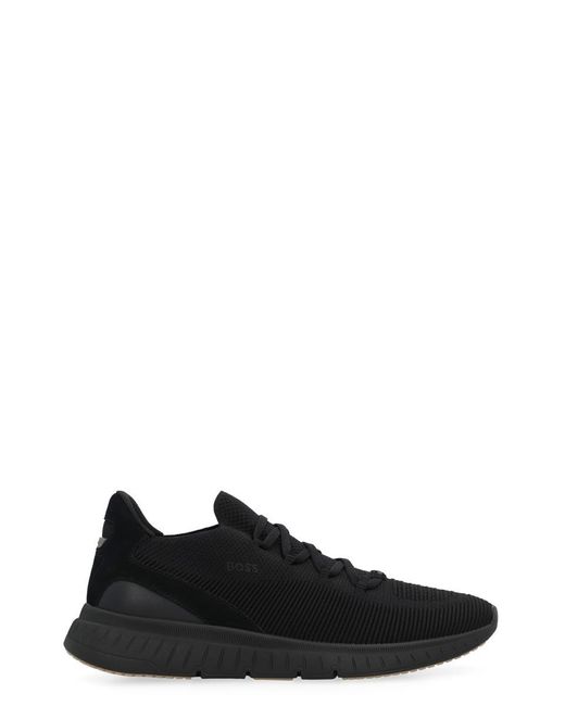 Boss Black Slon Fabric Low-Top Sneakers for men