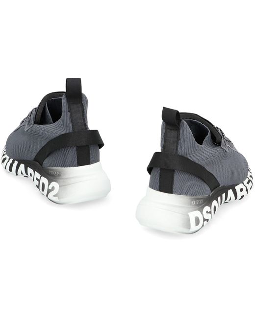 DSquared² Gray Fly Running Sneakers for men