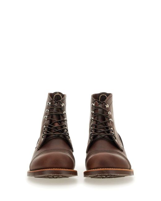 Red Wing Brown Wing Shoes Leather Boot for men