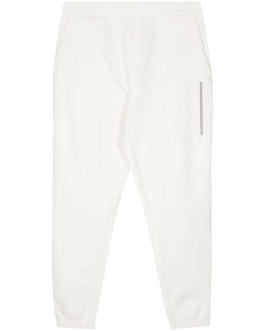 Calvin Klein White Logo-Embossed Track Pants for men