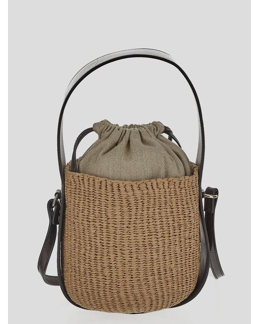 Chloé Natural Small Woody Basket Bag