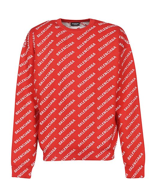 balenciaga red sweater mens