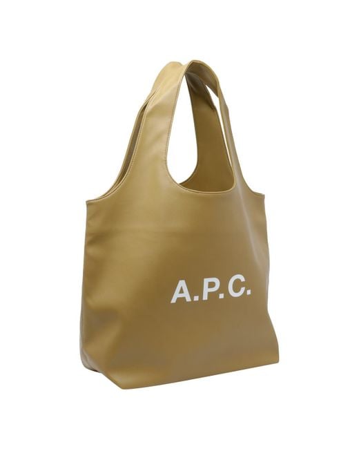 A.P.C. Green Ninon Tote Bag