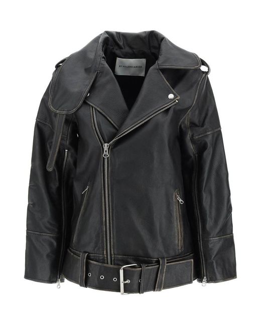 By Malene Birger Black Beatrisse Leather Jacket