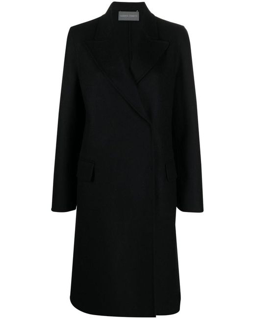 Alberta Ferretti Black Single-breasted Coat