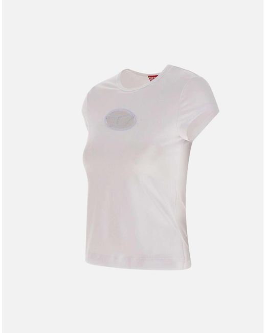 DIESEL White T-Shirts And Polos
