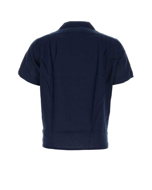 Ralph Lauren Blue Linen Shirt for men