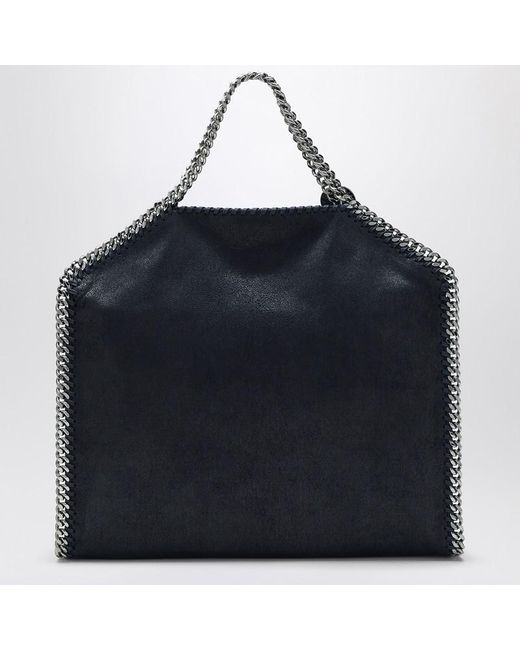 Stella McCartney Black Falabella Fold Over Tote Bag