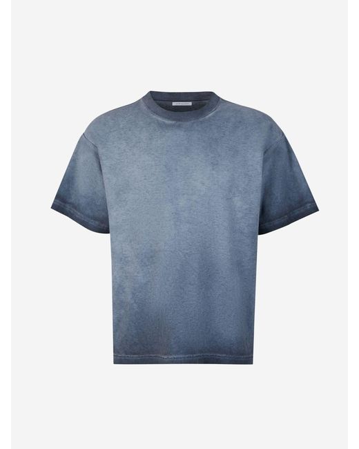 John Elliott Blue Phoenix Oil Wash T-shirt for men