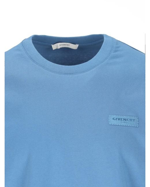 Givenchy Blue T-Shirt And Polo Shirt for men