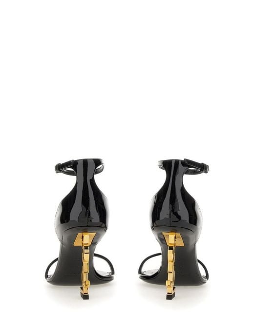 Saint Laurent Black Sandal "Opyum"