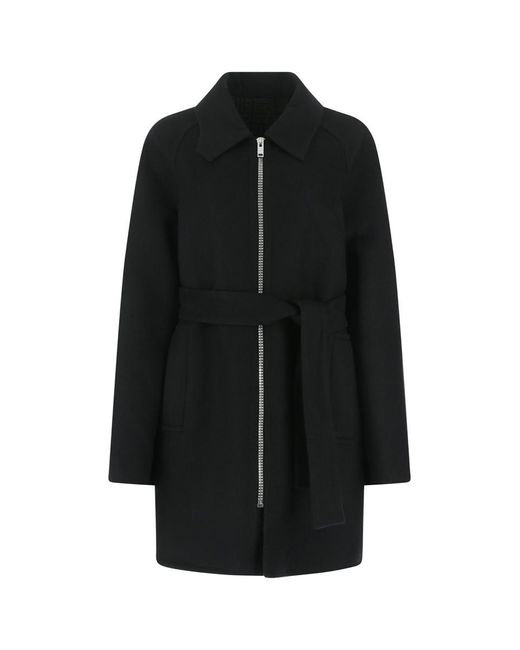 Givenchy Black Wool Blend Coat