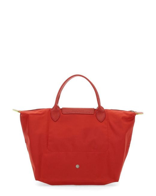 Longchamp Red Le Pliage Medium Bag