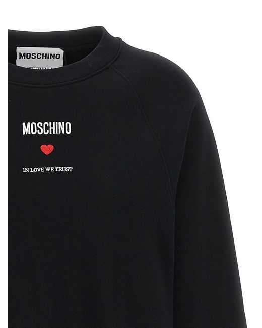 Moschino Black In Love We Trust Sweatshirt