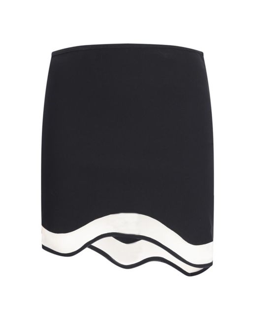 Nensi Dojaka Black Asymmetrical Skirt