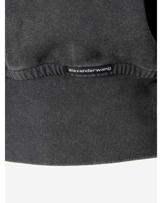 Alexander Wang Blue High Collar Sweatshirt