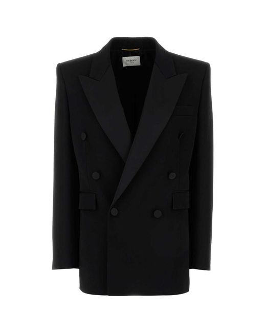 Saint Laurent Black Wool Blazer