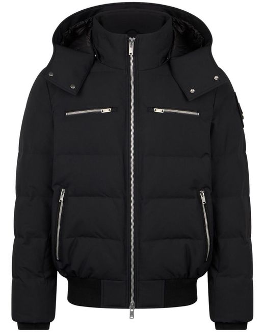 Moose Knuckles Black Cloud Bomber Jacket for men