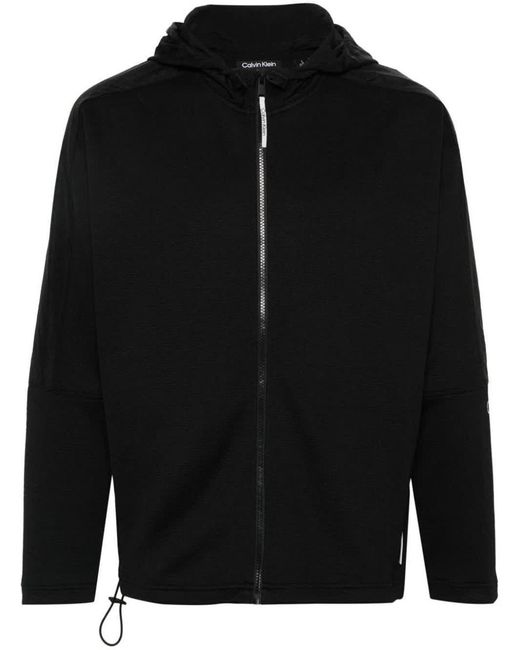 Calvin Klein Black Full Zipper Hoodie for men