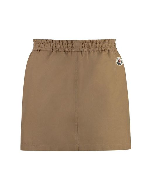 Moncler Brown Skirt With Cargo Pockets