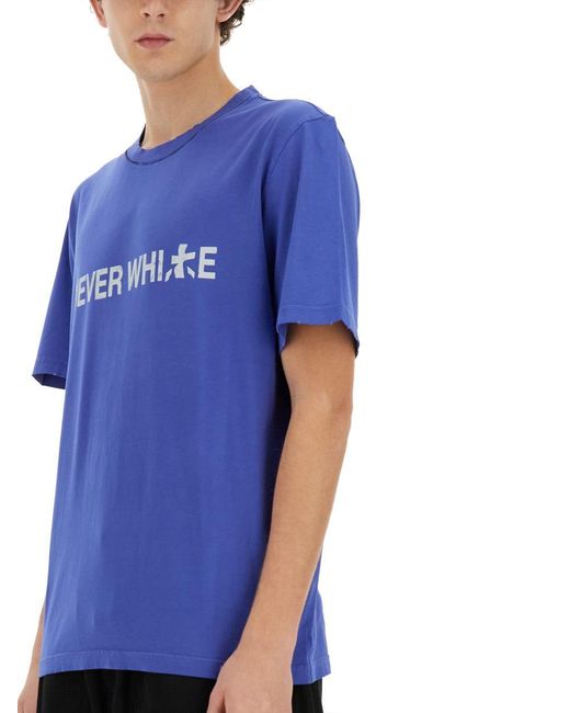 Premiata Blue "Never" T-Shirt for men