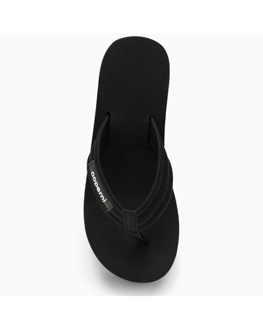 Coperni Black Wedge Sandal With Logo