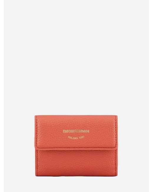 Emporio Armani Wallets in Red | Lyst