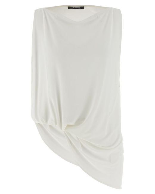 Jacquemus White 'Le Haut Peplo' Top