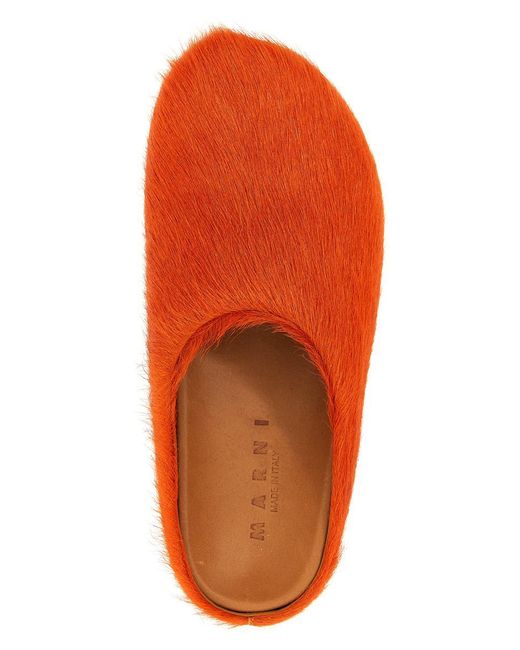 Marni Orange Sabot 'fussbett' for men