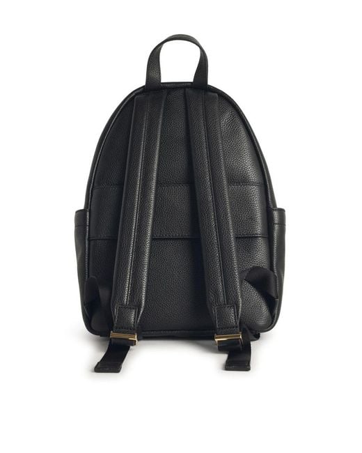 Michael Kors 'tanner' Medium Backpack In Black Hammered Leather