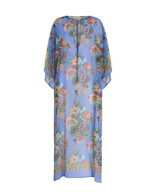Etro Blue Printed Cover-Up Tunic